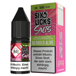 Six Licks E-Liquid - Berried Alive - 10 ml Nikotinsalz